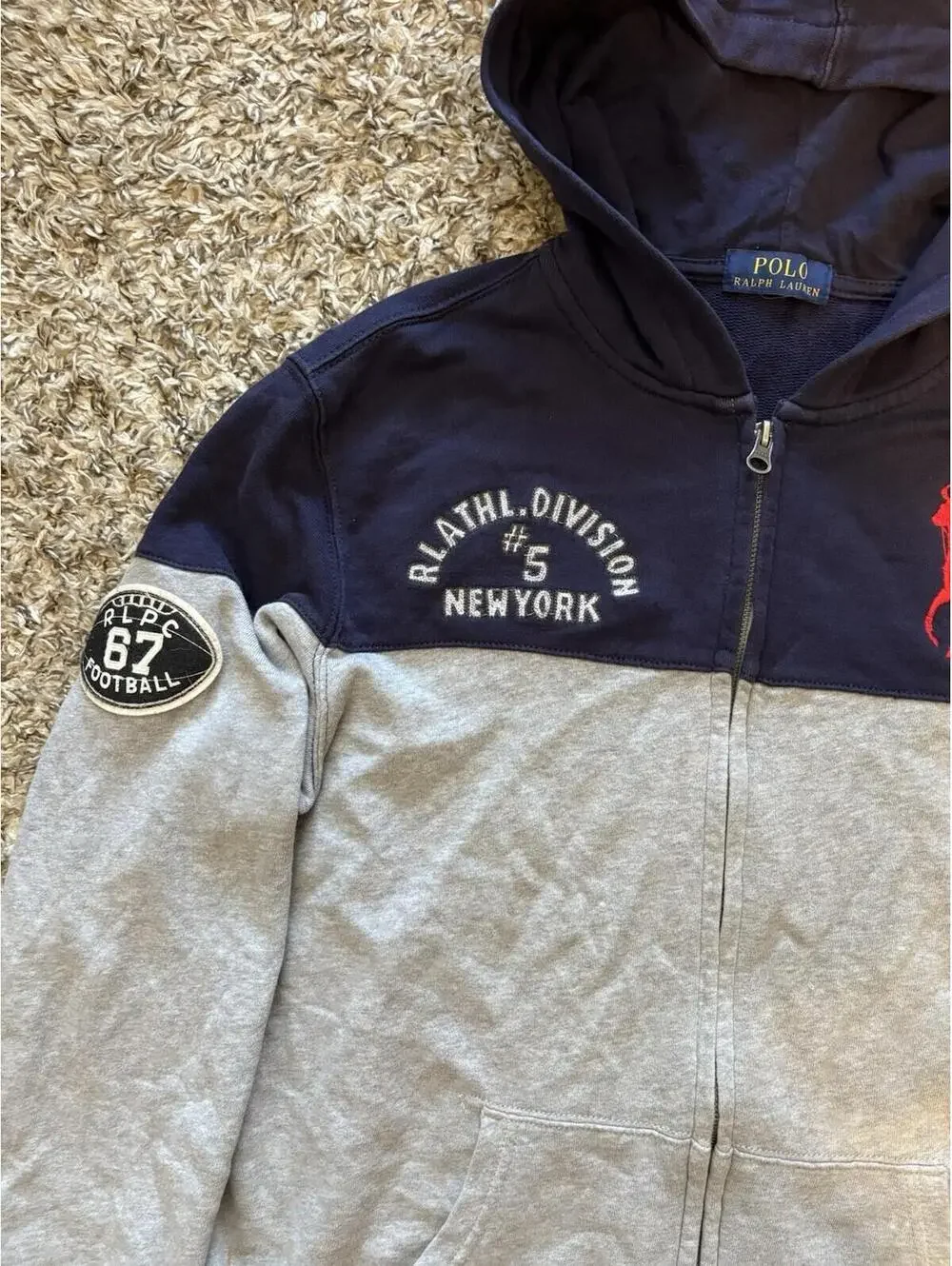 Polo Ralph Lauren Big Pony Athletic Division #5 Champs Boys Hoodie Jacket Boys